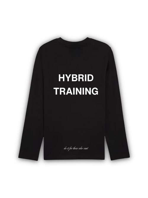 BLACK LONG-SLEEVE "HYBRID TRAINING"